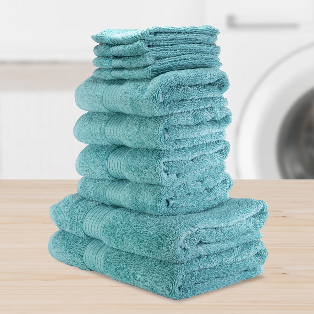 100% Cotton Extra Soft 5 + 5 pcs Towel set, OFF-WHITE