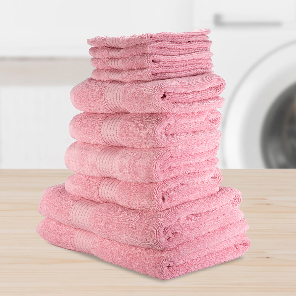 100% Cotton Extra Soft 5 + 5 pcs Towel set, OFF-WHITE