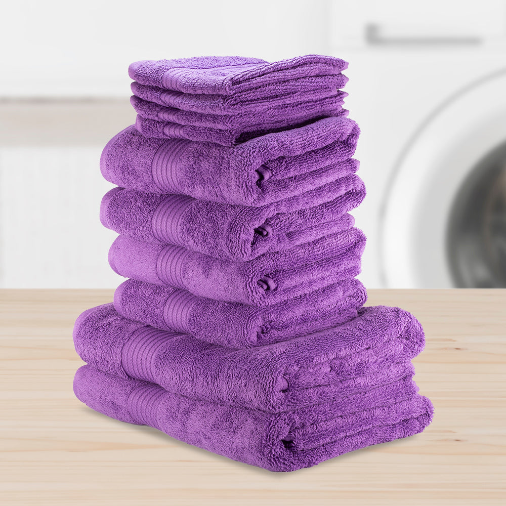 100% Cotton Extra Soft 5 + 5 pcs Towel set, OFF-WHITE