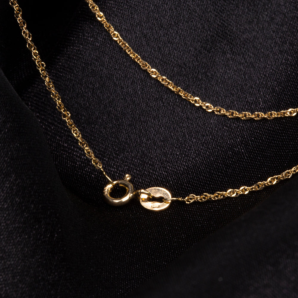 14 Kt Goldhalskette 4 