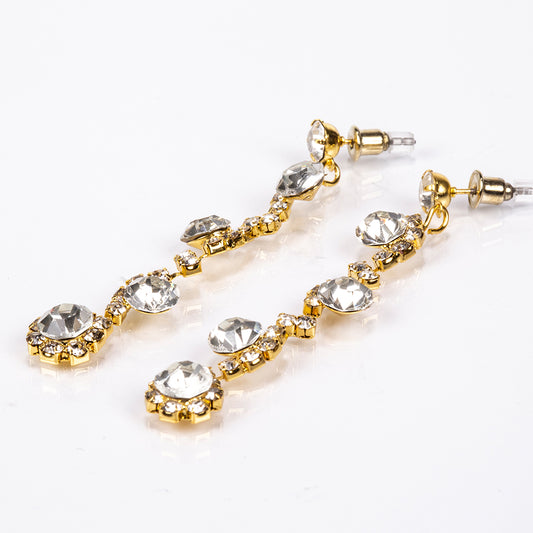 Tasche aus goldplattierter Legierung mit weißem Emporia® Kristall