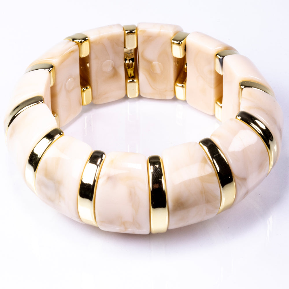 Künstlicher Perle Armband mit rosafarbenem Emporia® Kristall 1 