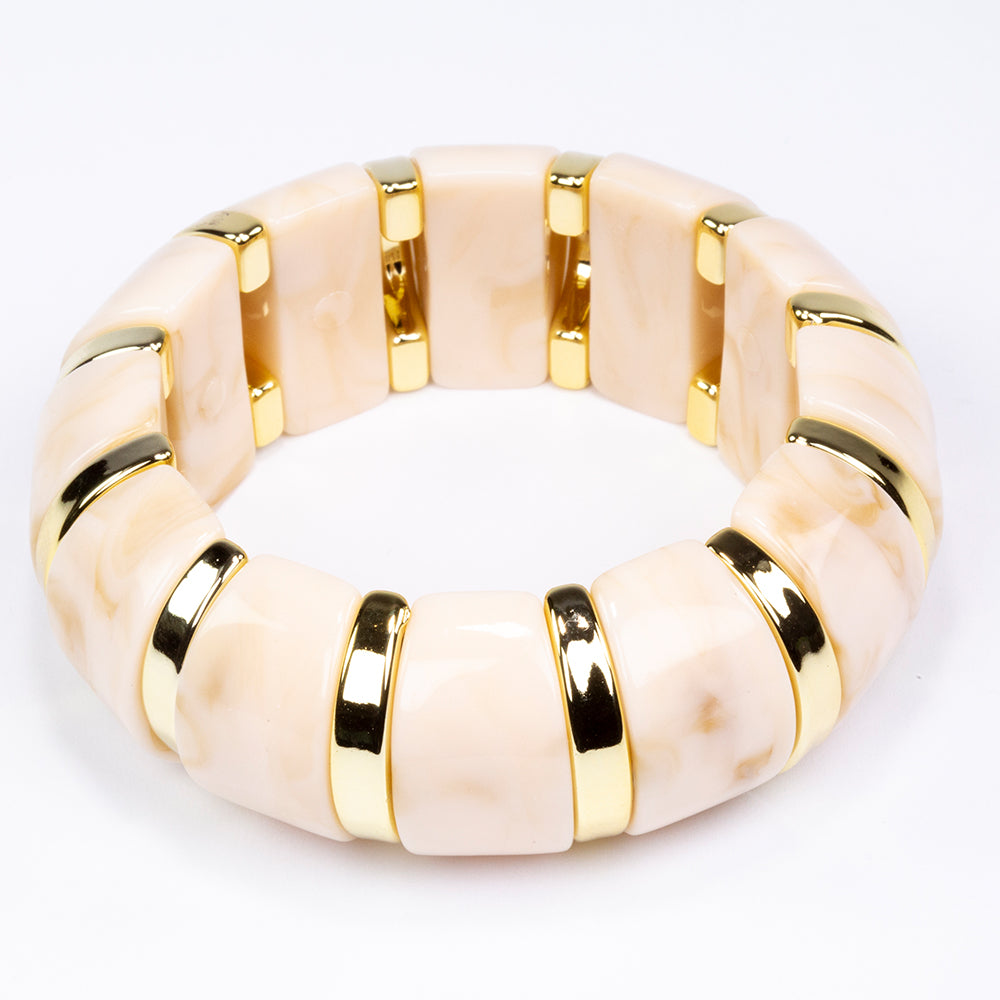 Künstlicher Perle Armband mit rosafarbenem Emporia® Kristall 2 