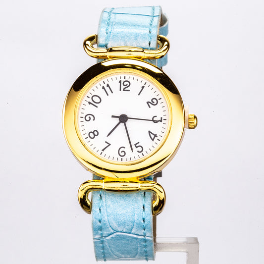 Uhr aus goldplattierter Legierung mit weißem Emporia® Kristall