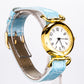 Uhr aus goldplattierter Legierung mit weißem Emporia® Kristall