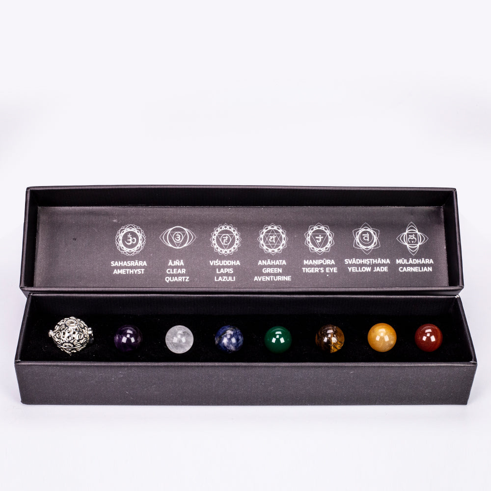 Halskette aus goldplattierter Legierung mit Amethyst und klarem Quarz 4 