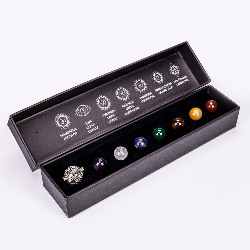 Halskette aus goldplattierter Legierung mit Amethyst und klarem Quarz 8 