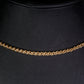 Schmuckgarnitur aus aus goldplattierter Legierung mit Glasperle