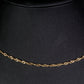 Schmuckgarnitur aus aus goldplattierter Legierung mit Glasperle