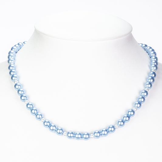 künstlicher Perle Halskette mit Glasperle