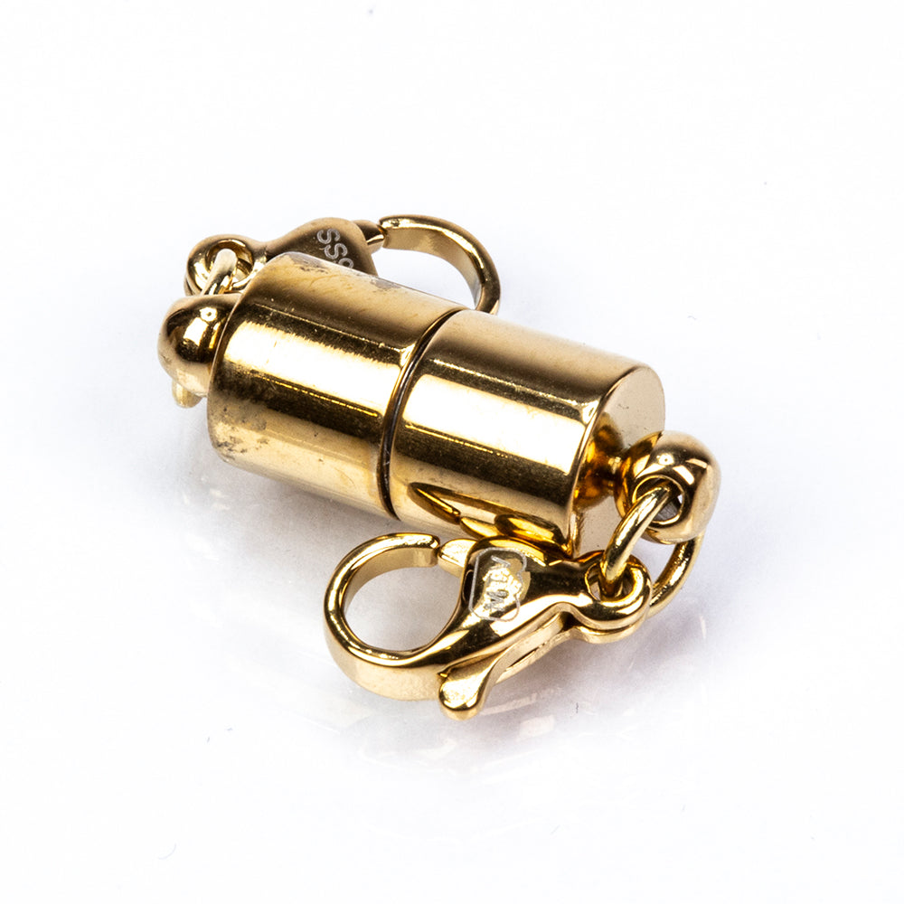 Magnetverschluss aus goldplattiertem Silber 3 