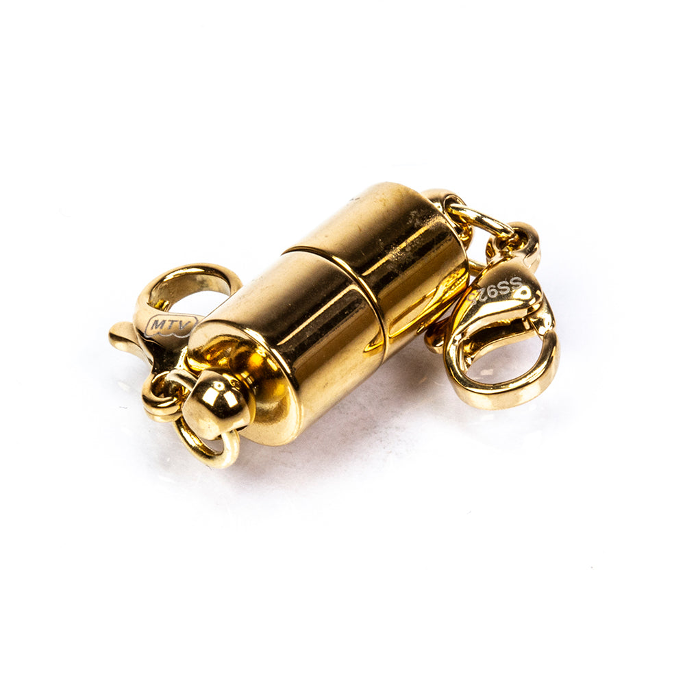 Magnetverschluss aus goldplattiertem Silber 1 