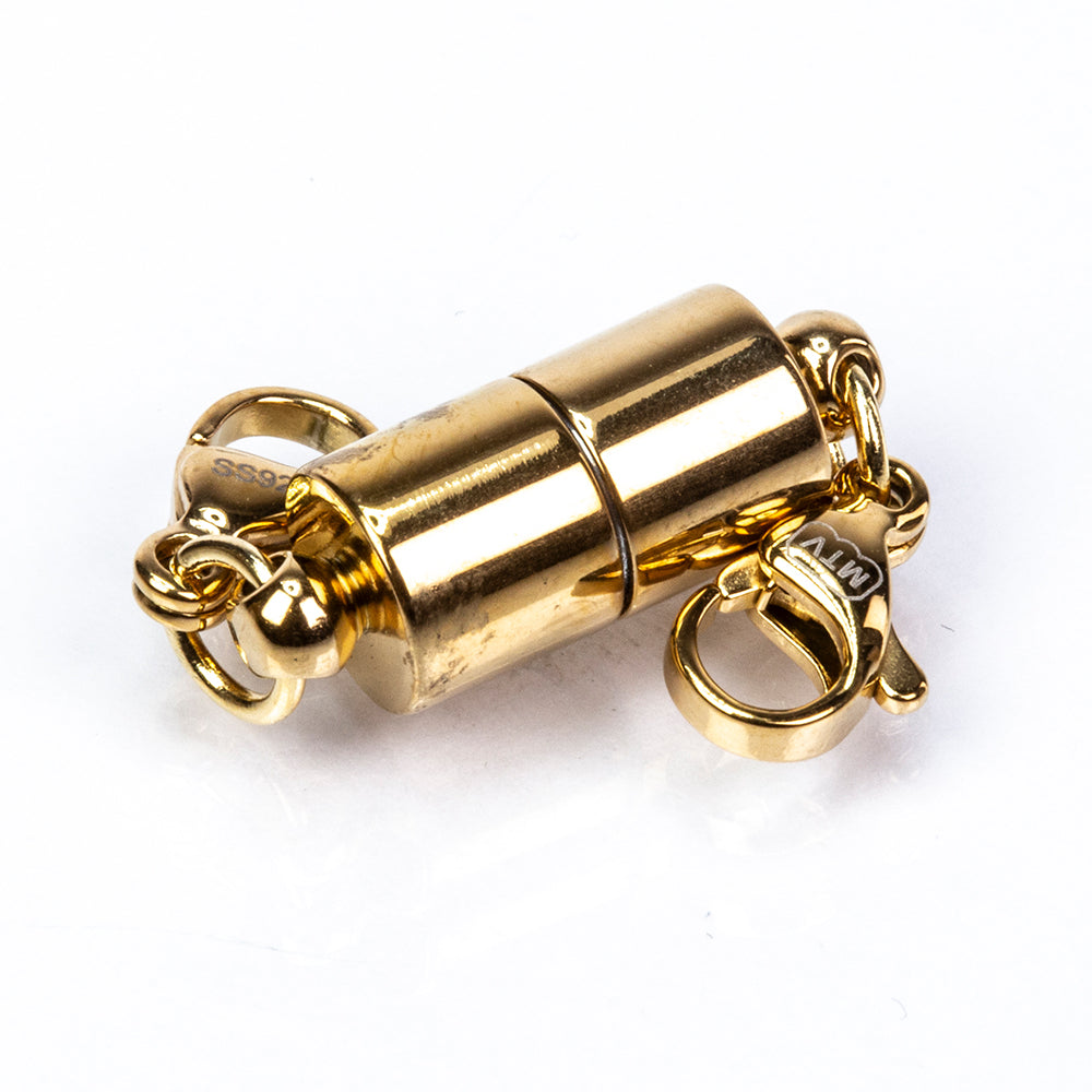 Magnetverschluss aus goldplattiertem Silber 8 