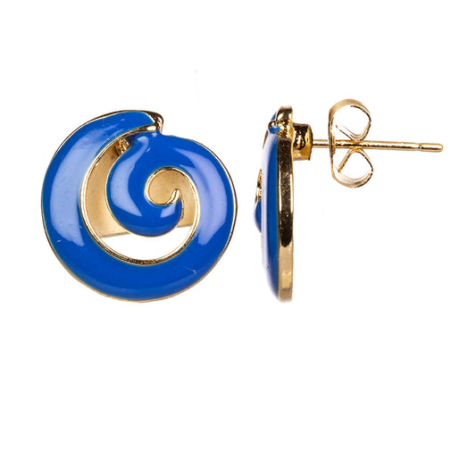 Schmuckgarnitur aus aus goldplattierter Legierung mit Emaille