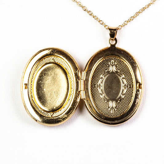 Halskette mit aufklappbarem Schutzengel-Medaillon