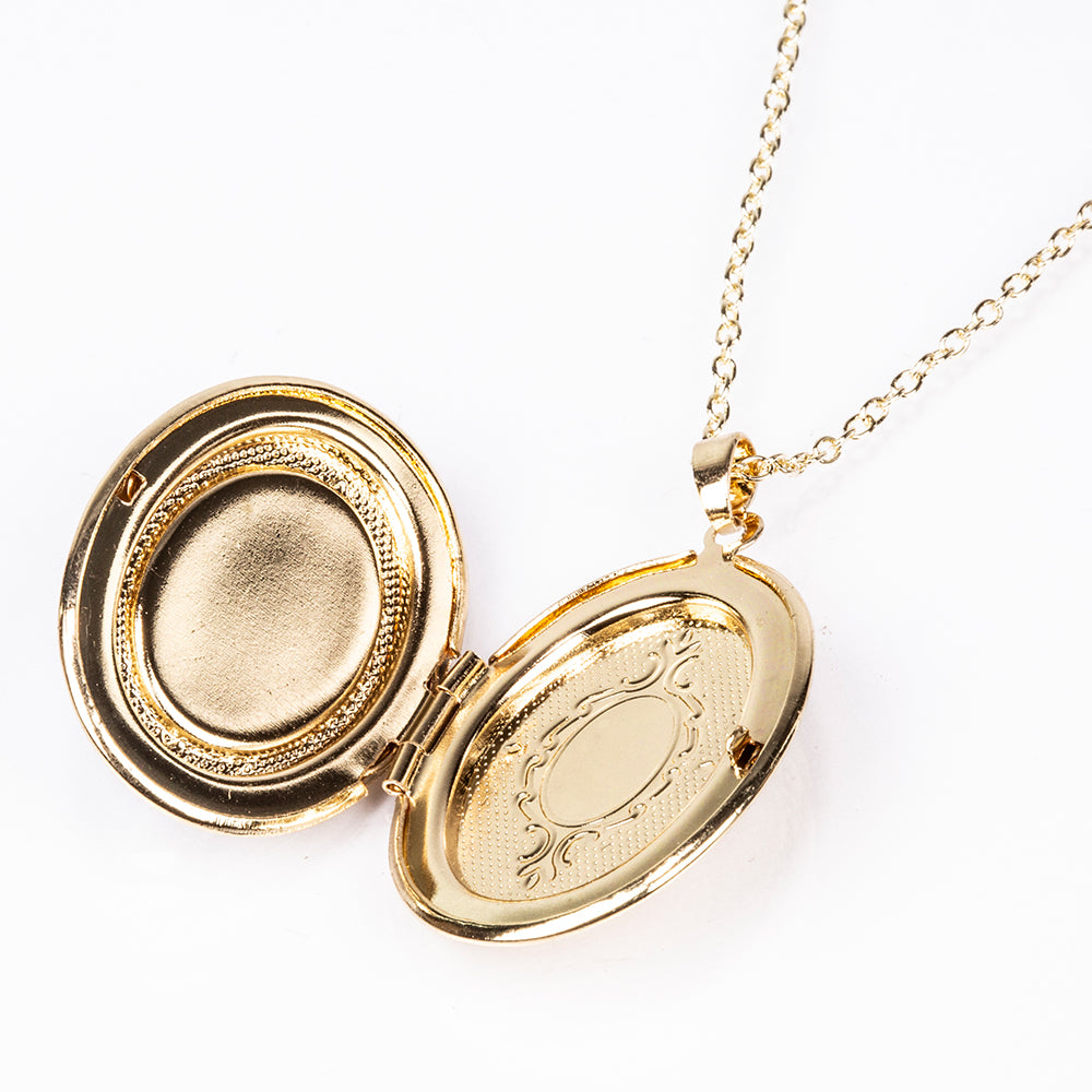 Halskette aus goldplattierter Legierung mit burmesischem Rubin 6 