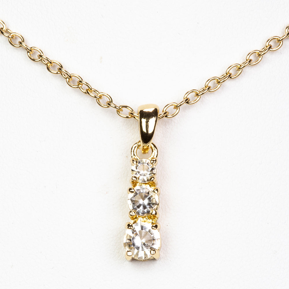 Uhr aus goldplattierter Legierung mit Smaragd und weißem Emporia® Kristall 14 