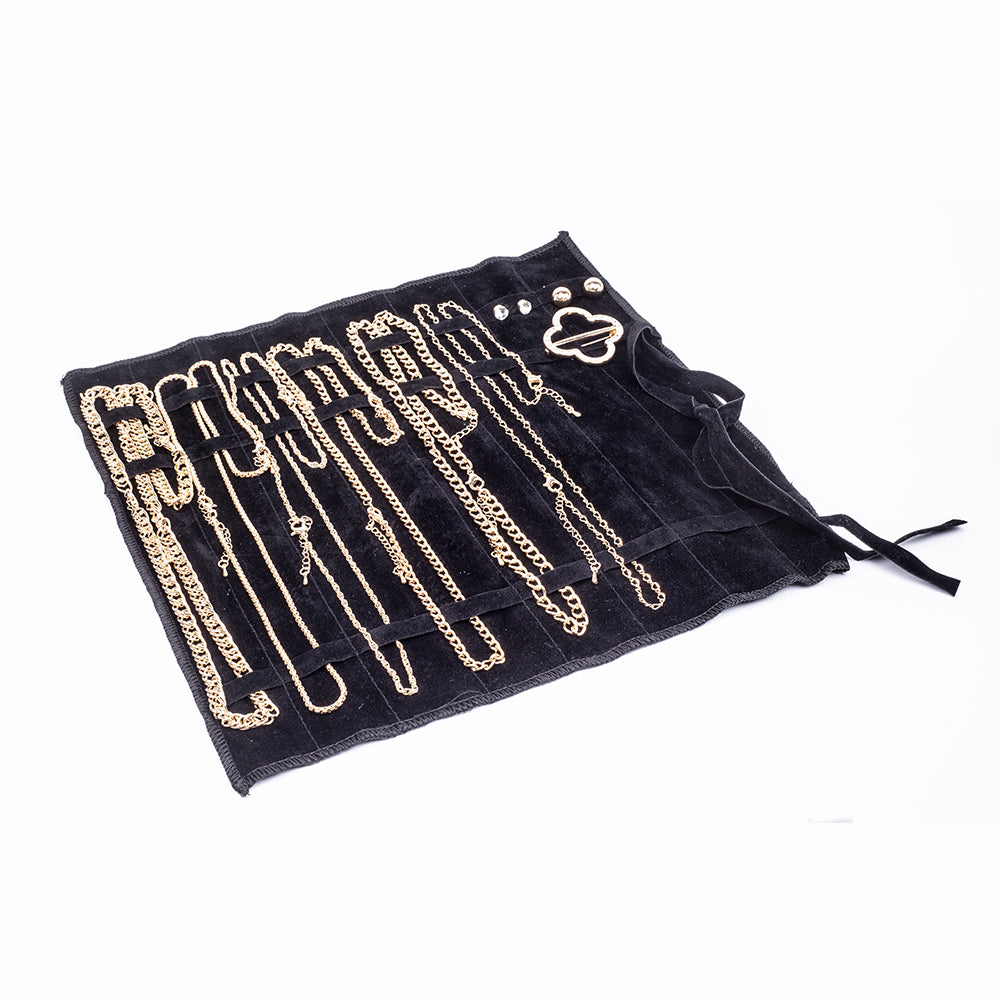 Schmuckgarnitur aus aus goldplattierter Legierung mit weißem Emporia® Kristall