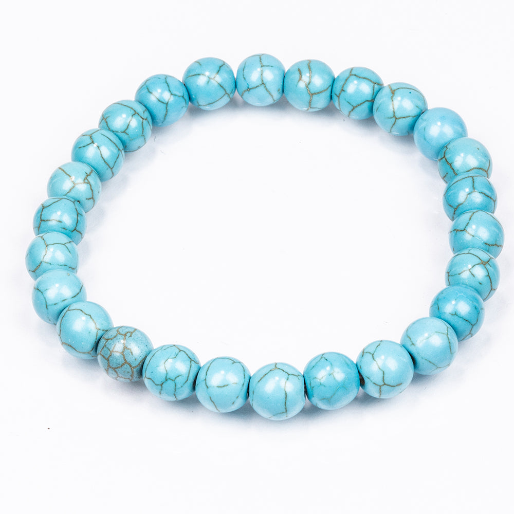 Schmuckgarnitur aus künstlicher Perle mit Amethyst und grünem Aventurin