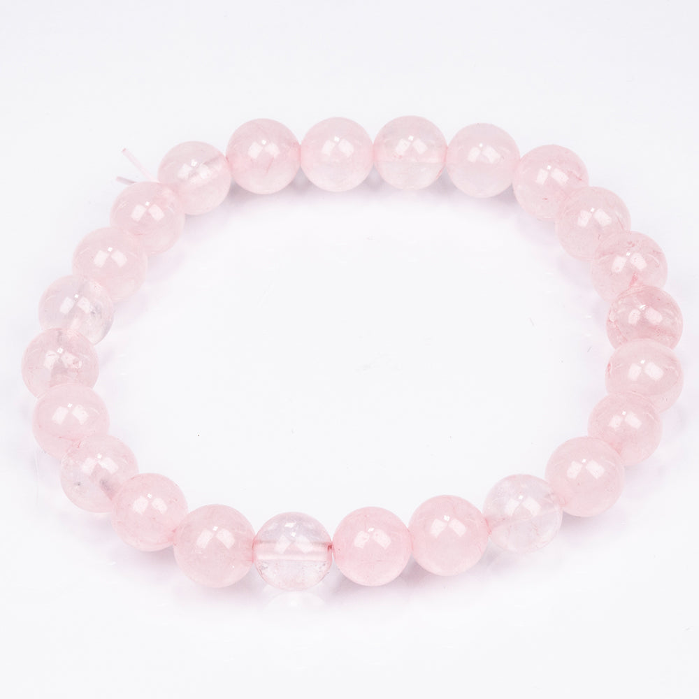 Schmuckgarnitur aus künstlicher Perle mit Amethyst und grünem Aventurin