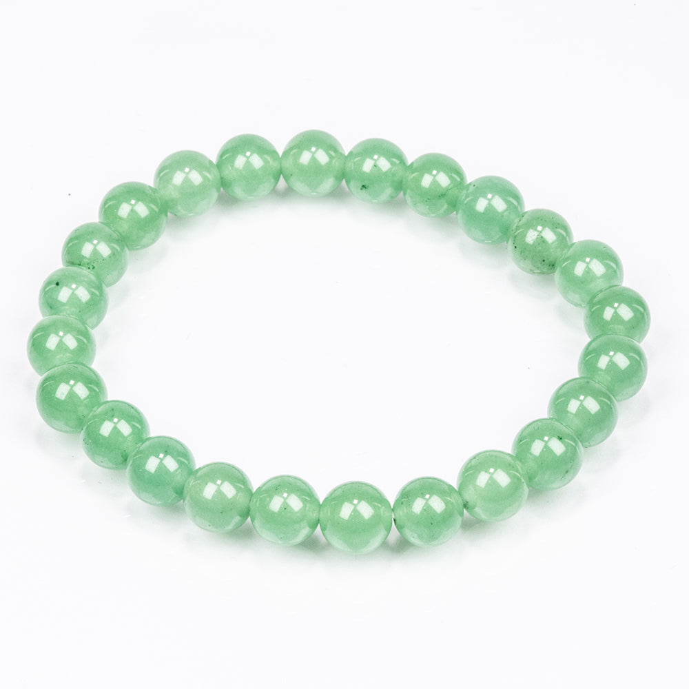 Schmuckgarnitur aus künstlicher Perle mit Amethyst und grünem Aventurin 4 