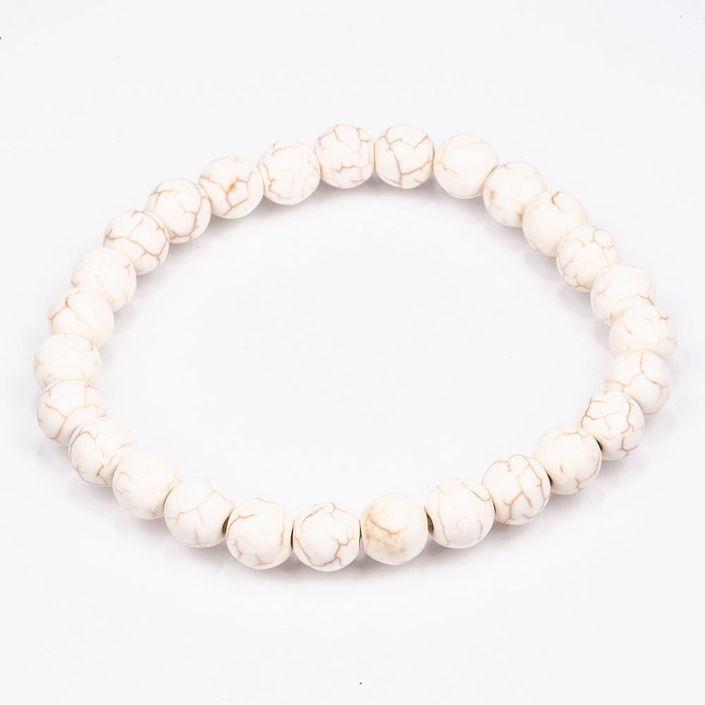 Schmuckgarnitur aus künstlicher Perle mit Amethyst und grünem Aventurin