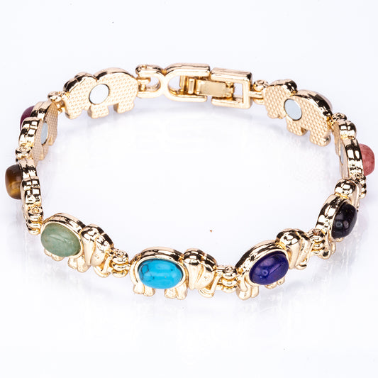 Aus Legierung Armband mit Lapislazuli und Türkis