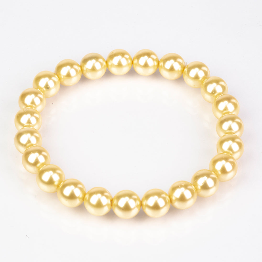 schmuckgarnitur aus Goldplattierte Silber mit Muschelperle 17 