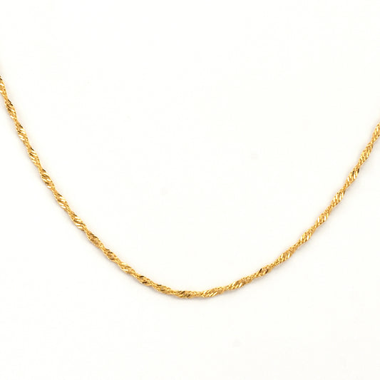 Goldplattierte Silberhalskette