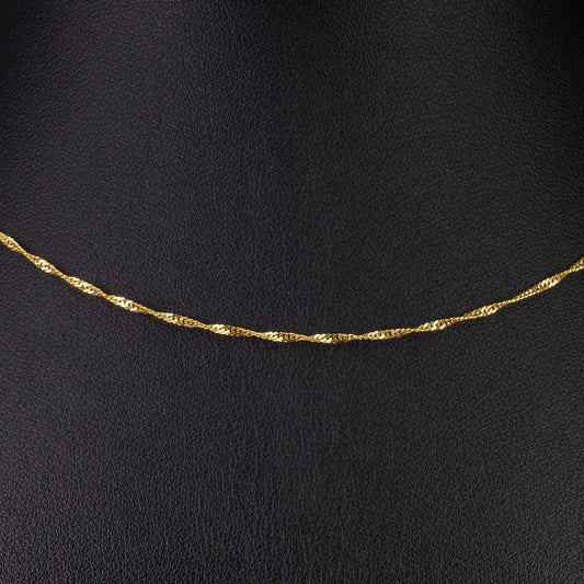 Goldplattierte Silberhalskette