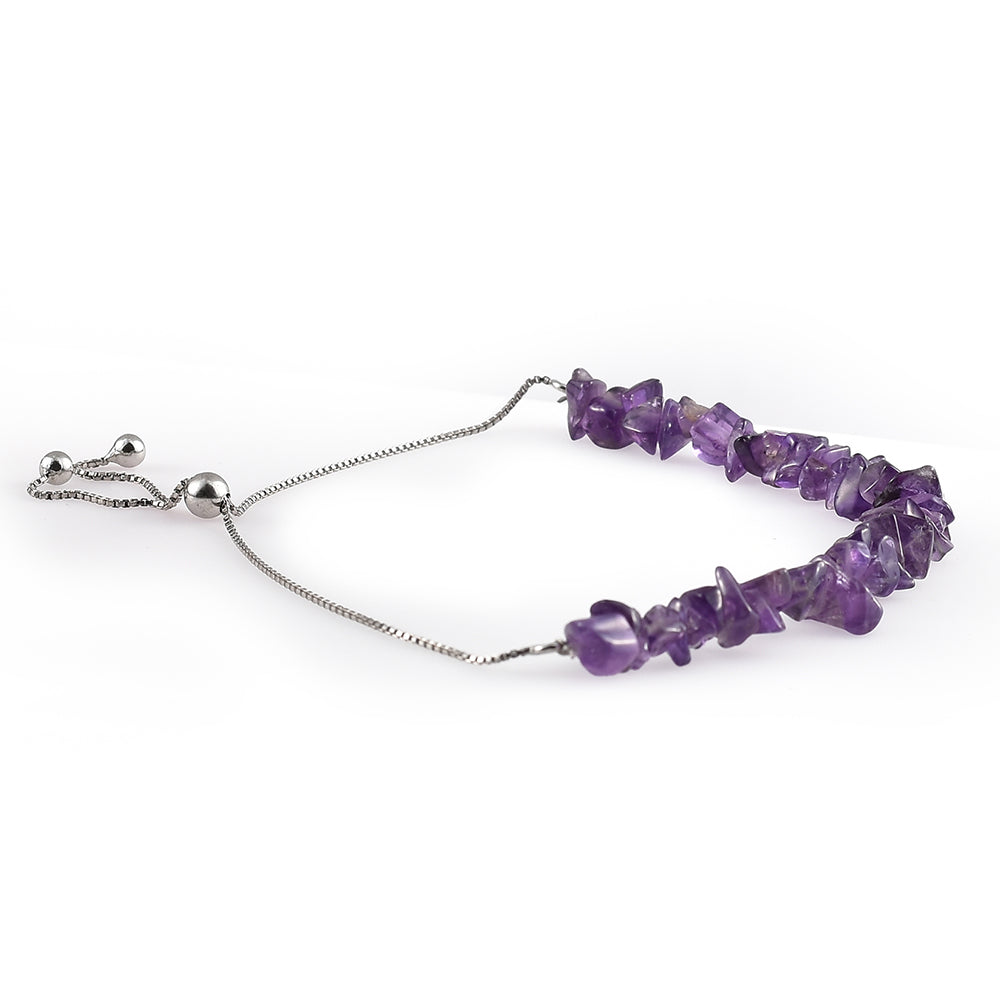 Silberarmband mit Amethyst 2 