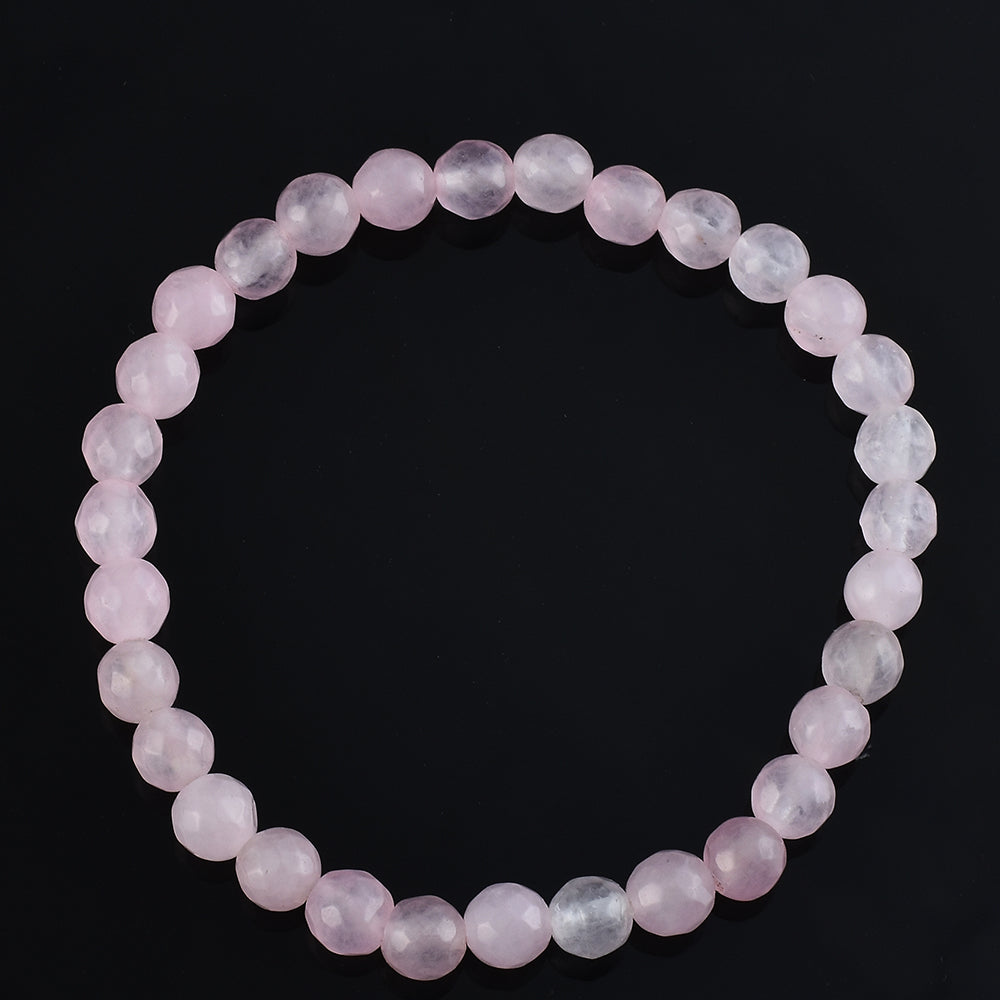 Künstlicher Perle Armband mit Rosenquarz 3 