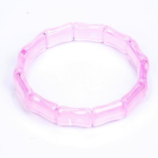 Künstlicher Perle Armband mit rosafarbenem Quarz