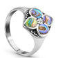 Silberring mit Abalone Muschel