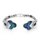 Silberarmband mit Abalone Muschel und Lapislazuli