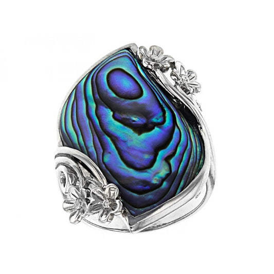 Silberring mit Abalone Muschel