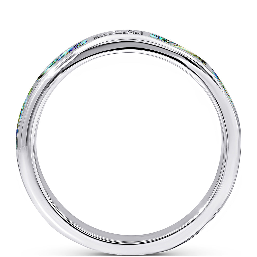 Silberring mit Abalone Muschel 3 