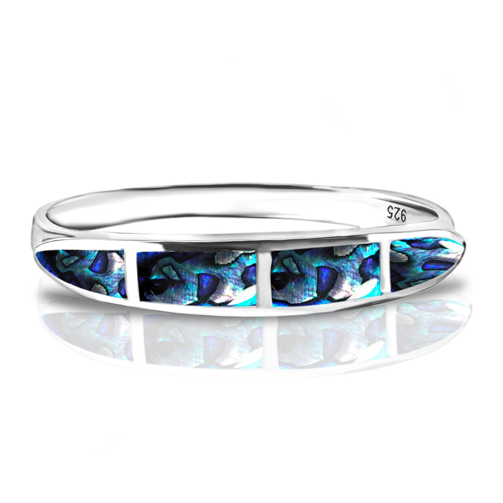 Silberring mit Abalone Muschel