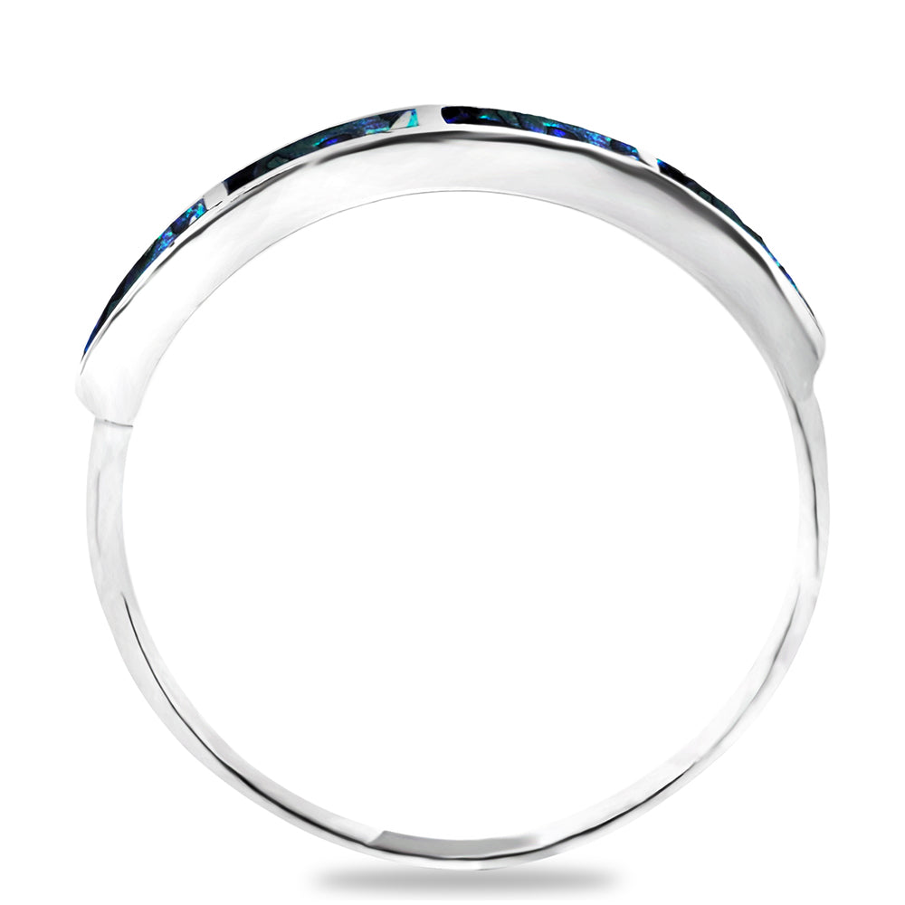 Silberring mit Abalone Muschel
