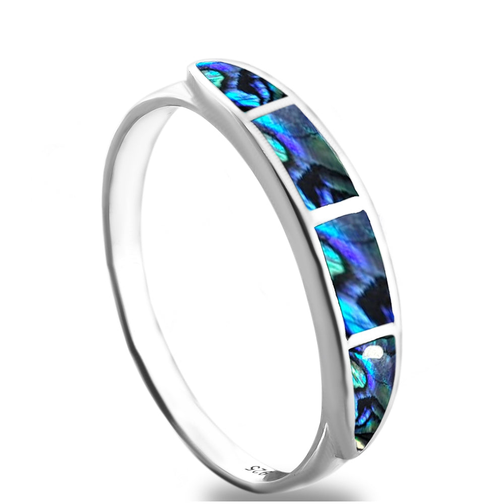 Silberring mit Abalone Muschel