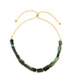 Goldplattiertes Silberarmband mit brasilianischem Smaragd