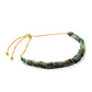 Goldplattiertes Silberarmband mit brasilianischem Smaragd