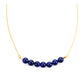 Goldplattierte Silberhalskette mit Lapislazuli