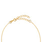 Goldplattierte Silberhalskette mit Amazonit