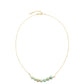 Goldplattierte Silberhalskette mit Amazonit