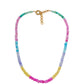 Halskette aus goldplattierter Legierung mit Opal