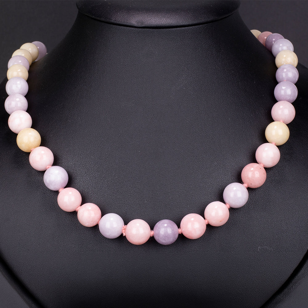 künstlicher Perle Halskette mit Jade