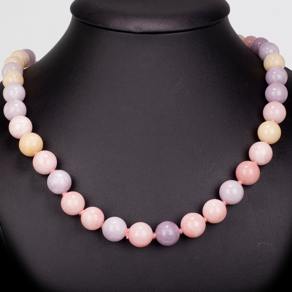 künstlicher Perle Halskette mit Jade 2 