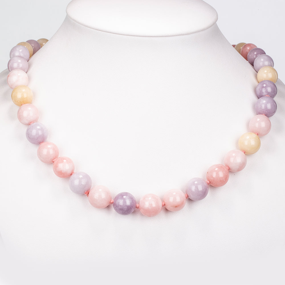 künstlicher Perle Halskette mit Jade