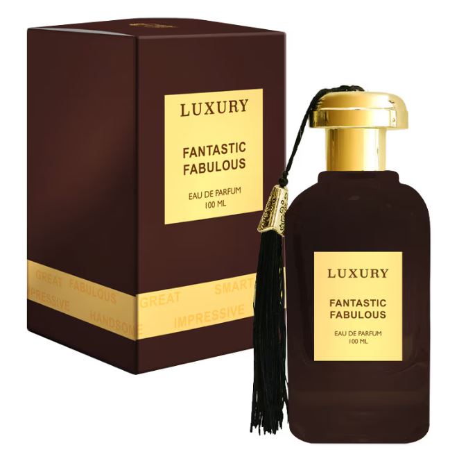 100 ml Eau de Perfume Oriental FANTASTIC FABULOUS (TOP: CLARY SAGE, LAVENDER; MIDDLE: ALMOND, VANILLA, ORRIS, LEATHER; BASE: TONKA BEAN, CASHMERAN, AMBER, WHITE WOODS, MUSK)